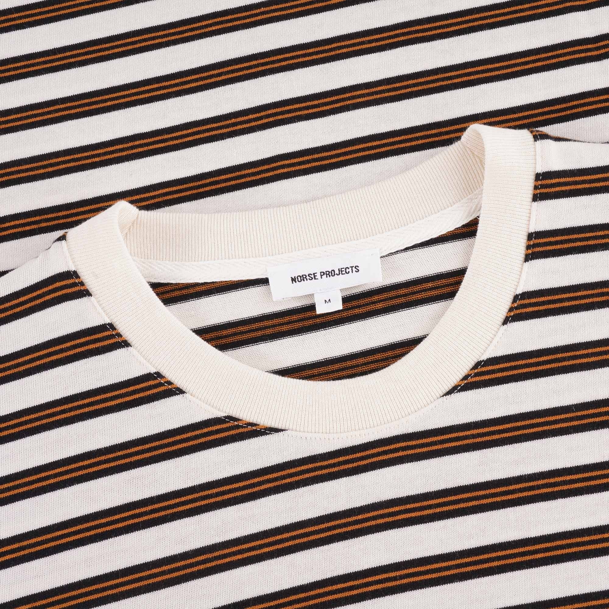 Norse Projects Johannes Nautical Stripe Tee - Ecru