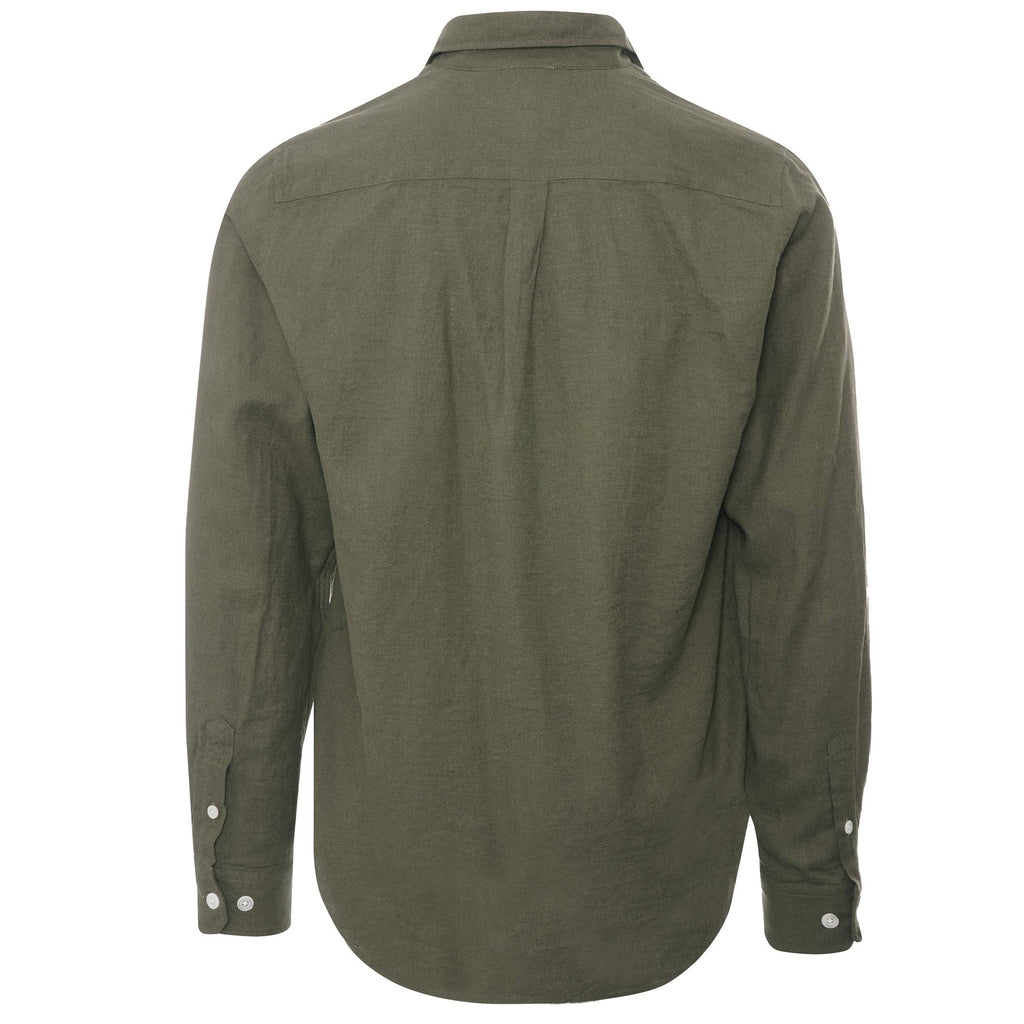 Norse Projects Thorsten Cotton Linen Shirt - Ivy Green