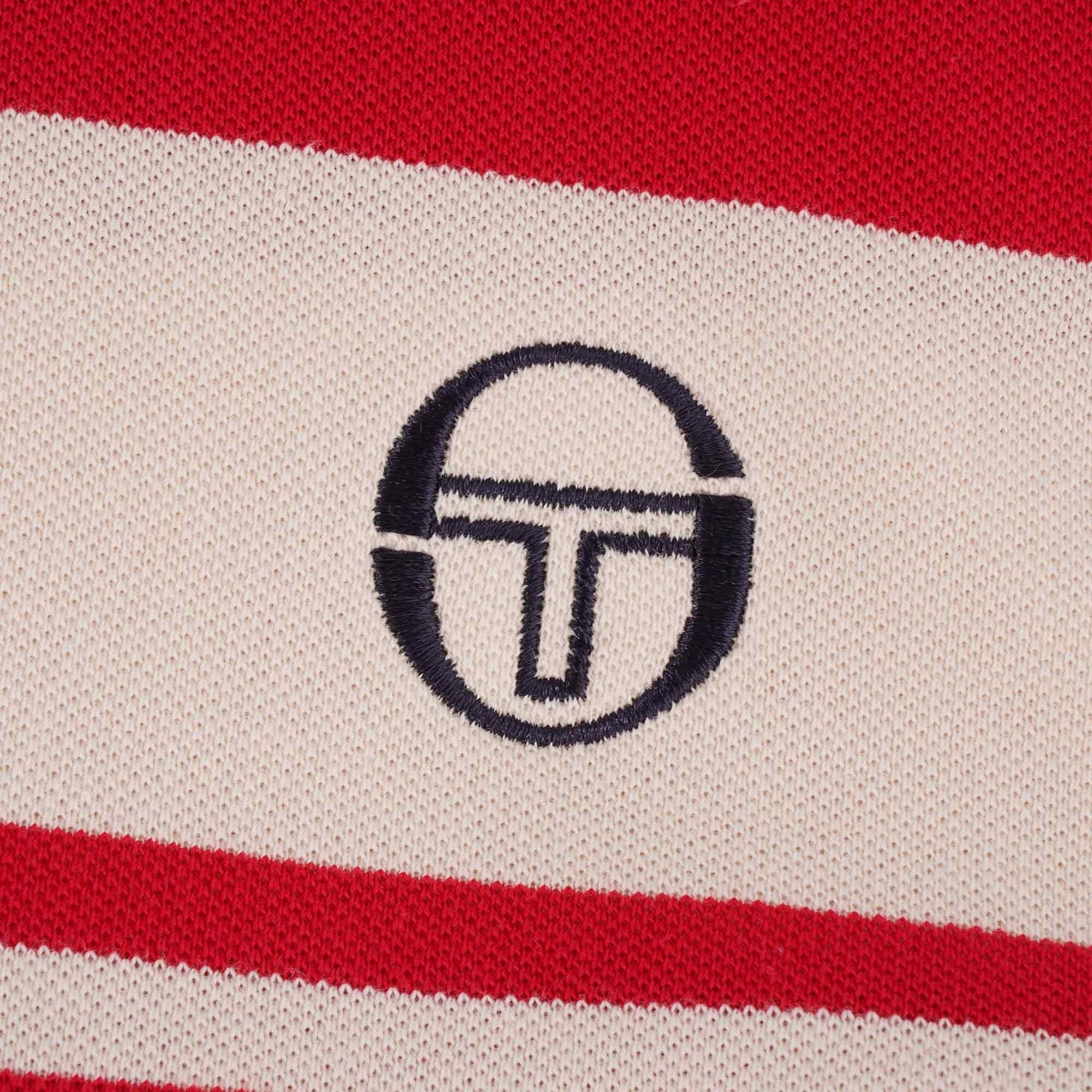 Sergio Tacchini Archivio Young Line Polo Shirt - Red/Beige