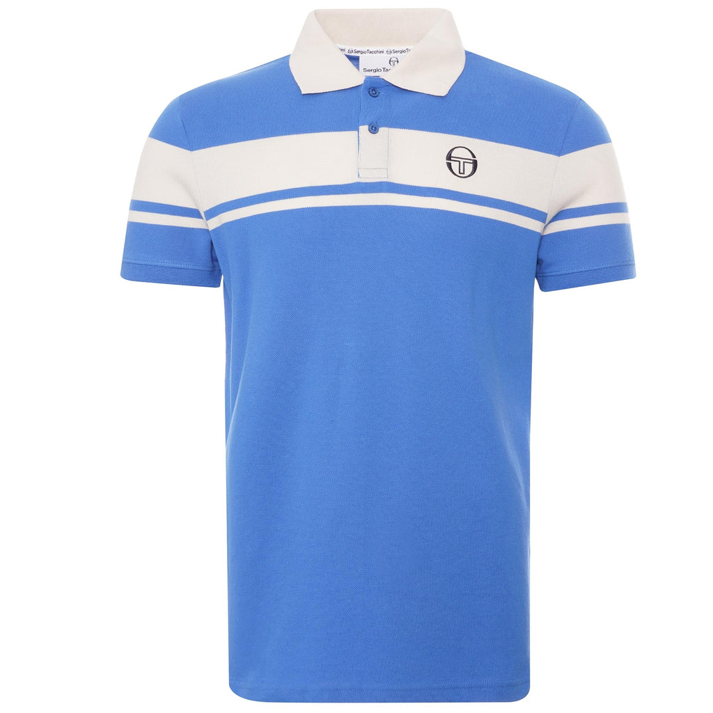 stuartslondon Archivio Young Line Polo Shirt - Blue/Beige