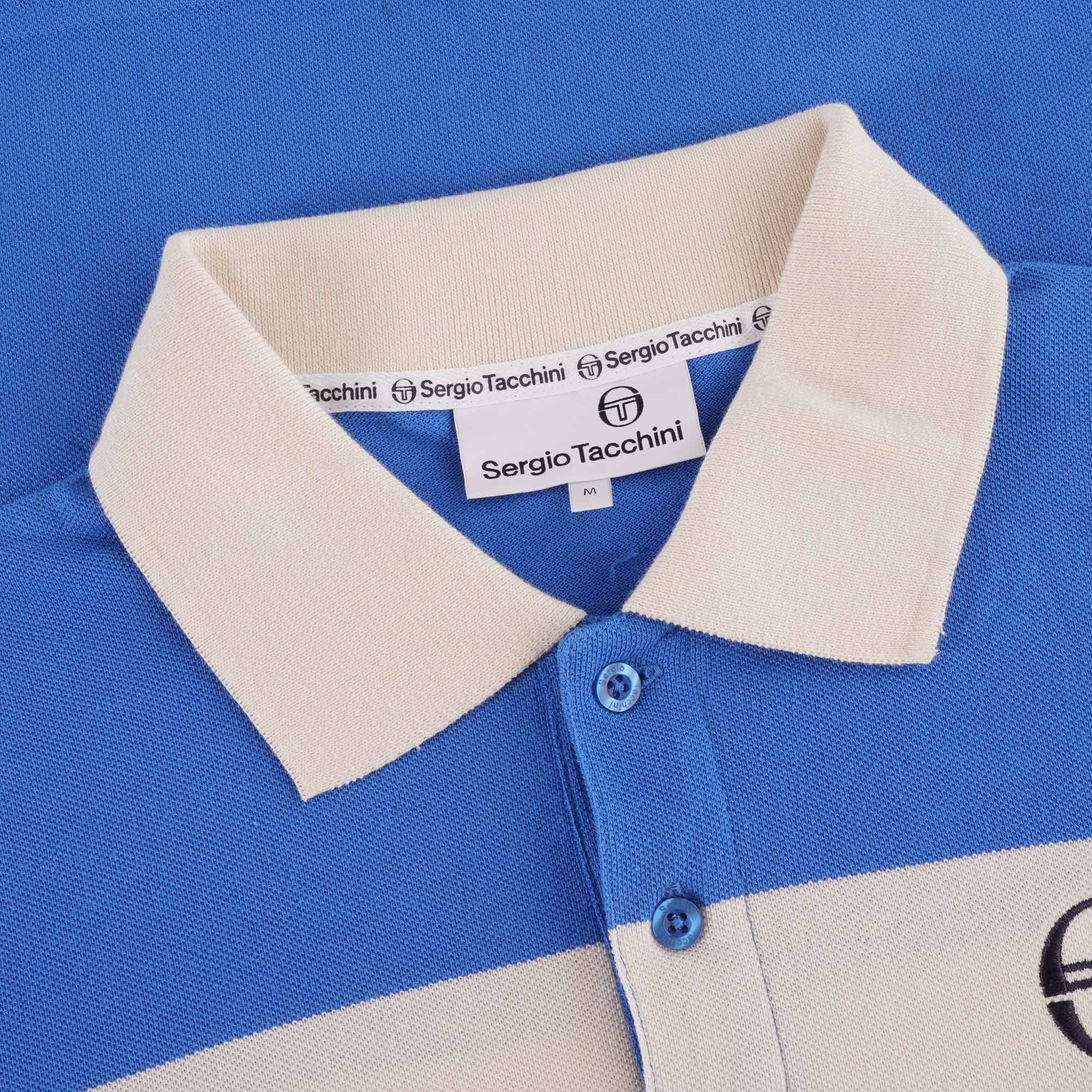 stuartslondon Archivio Young Line Polo Shirt - Blue/Beige