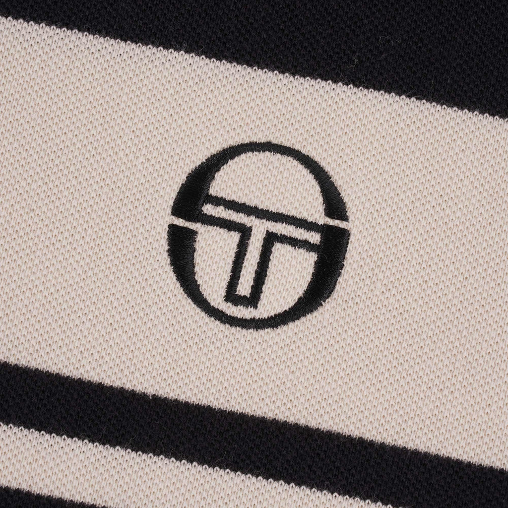 Sergio Tacchini Archivio Young Line Polo Shirt - Black/Beige