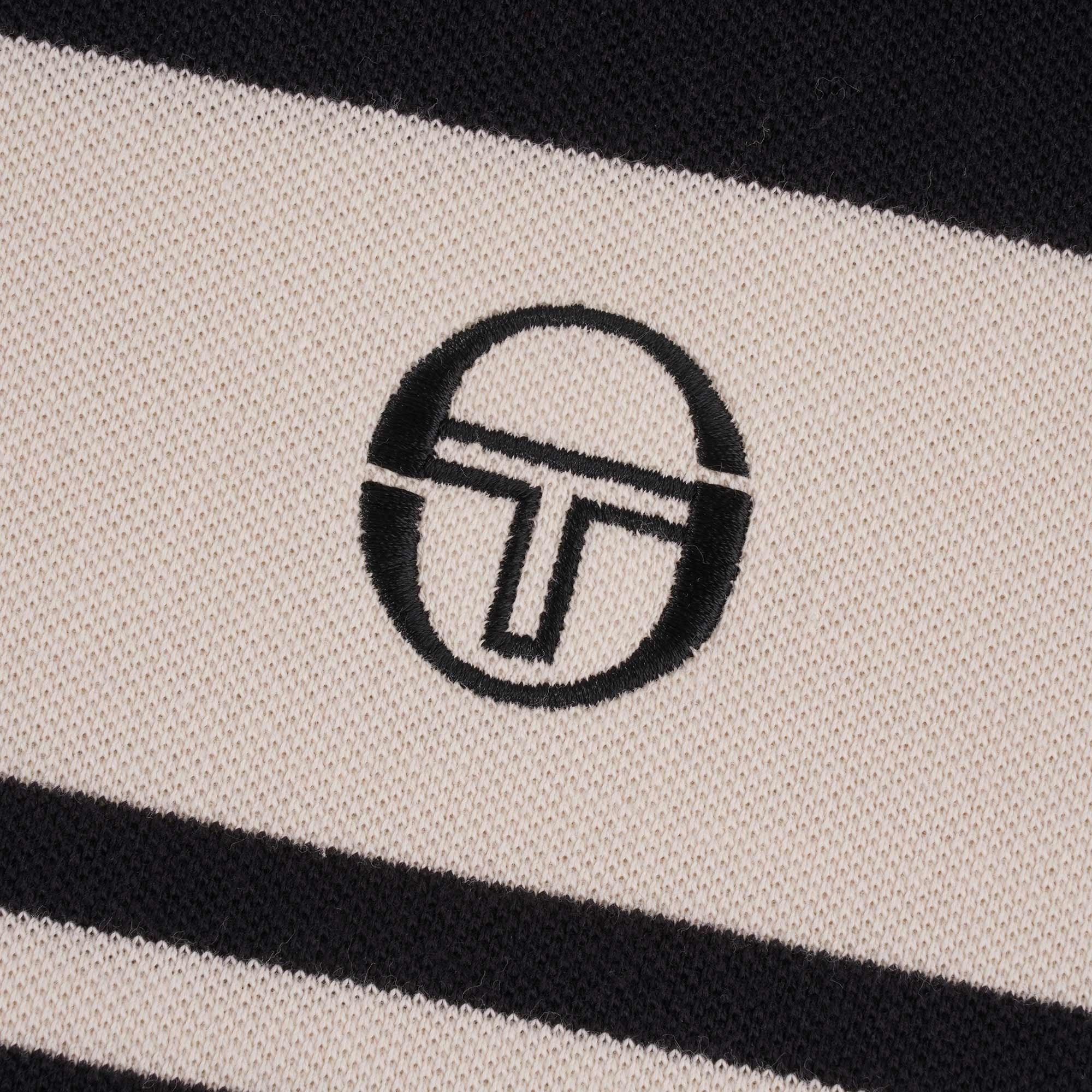 Sergio Tacchini Archivio Young Line Polo Shirt - Black/Beige