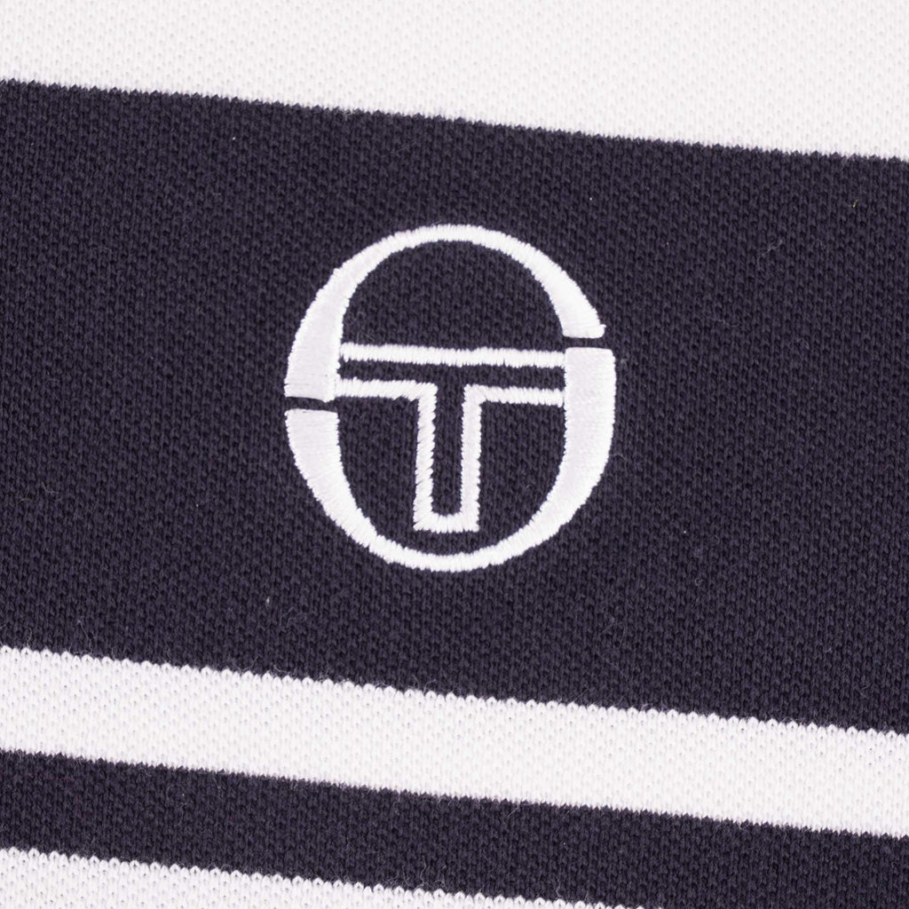 Sergio Tacchini Archivio Young Line Polo Shirt - White/Night Sky
