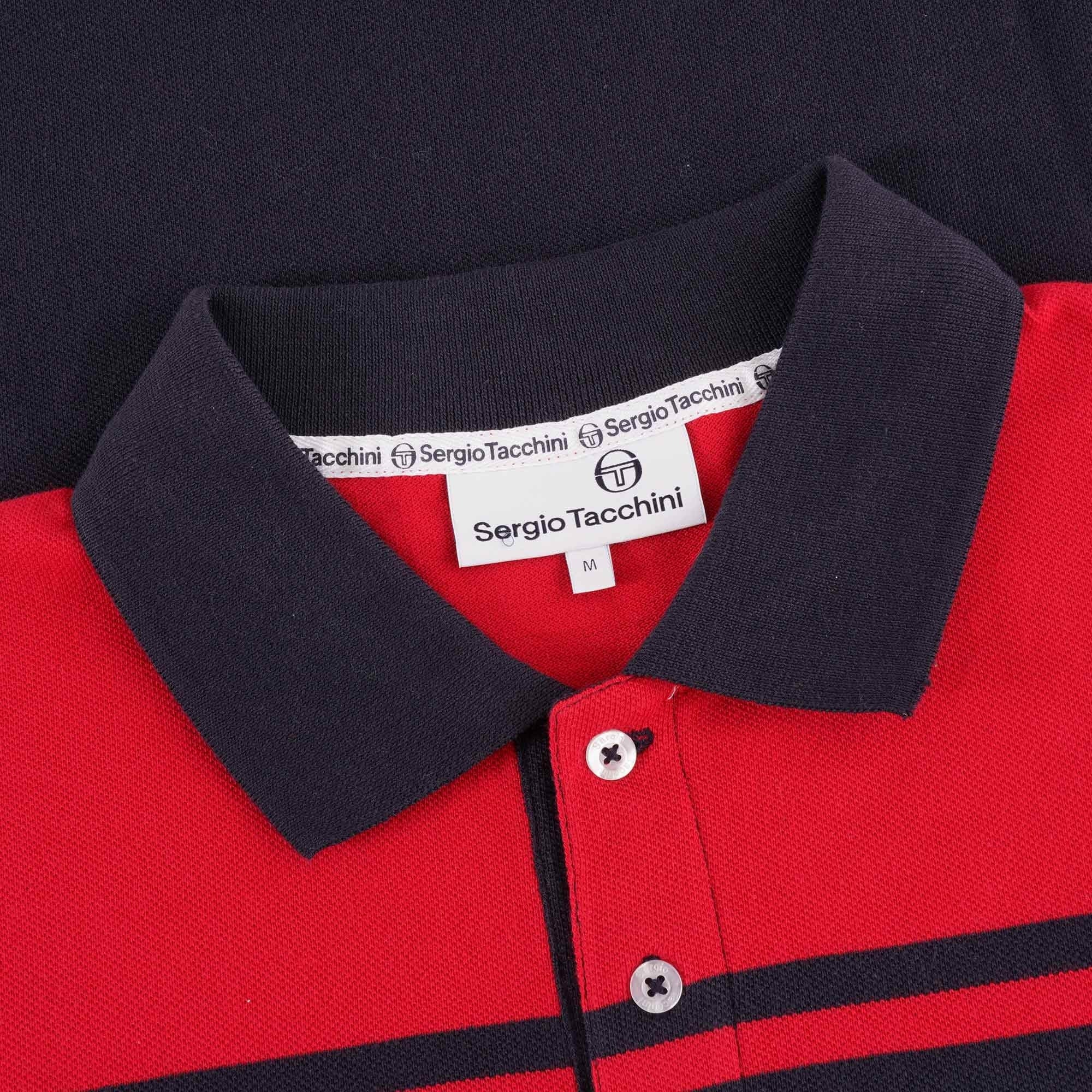 Sergio Tacchini New Young Line Polo - Night Sky/Tango Red