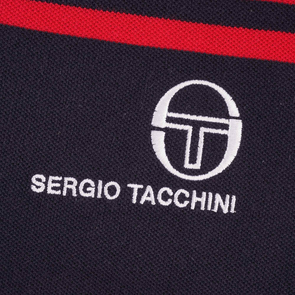 Sergio Tacchini New Young Line Polo - Night Sky/Tango Red