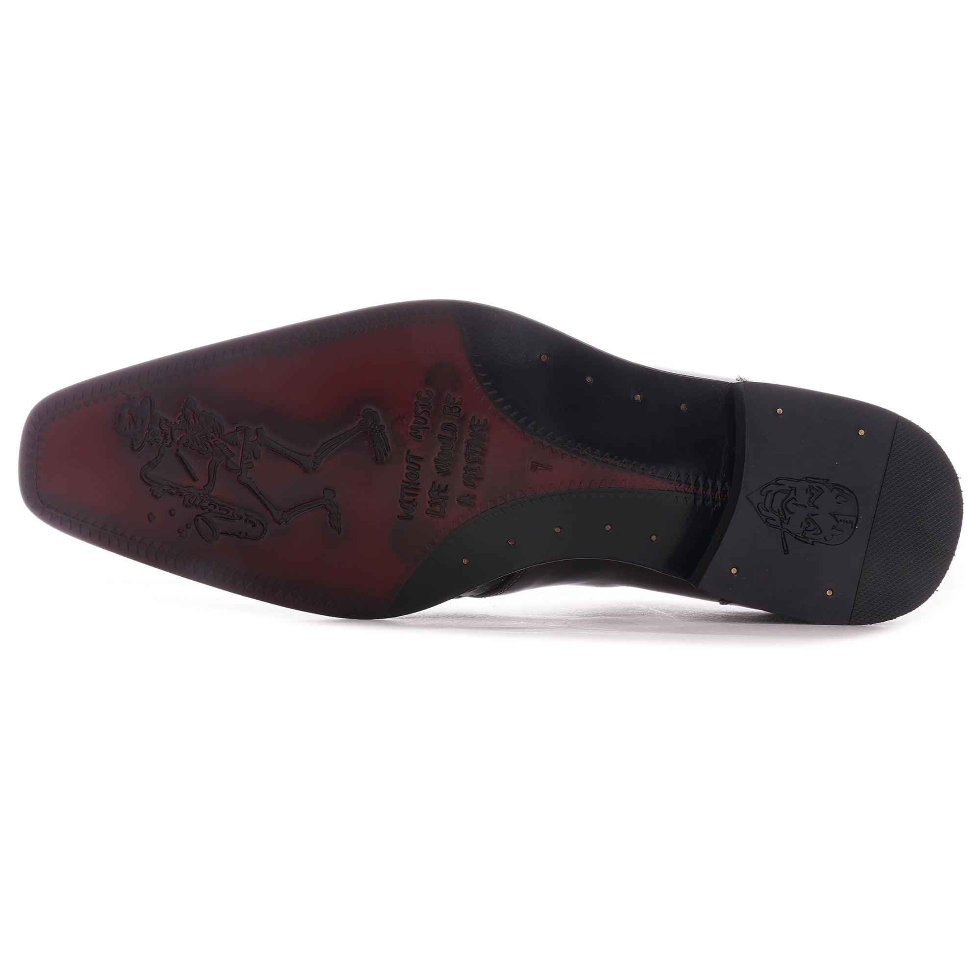 Jeffery West Scarface Gibson Shoes - Dark Brown Woven Leather