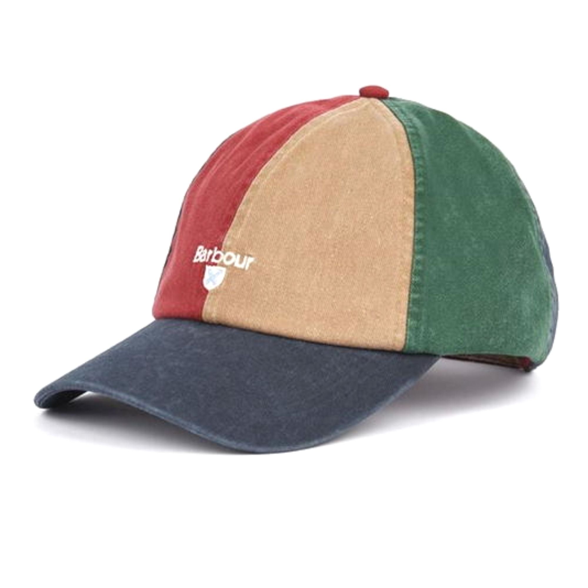 Barbour Laytham Sports Cap - Navy/Lobster Red/Stone