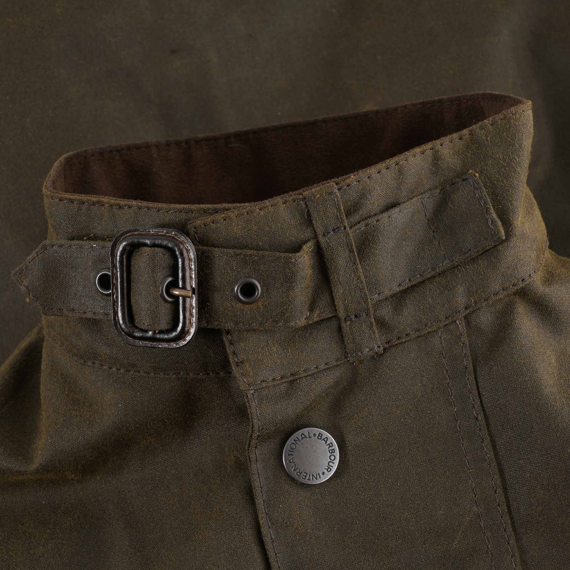 Barbour International Jack Wax Jacket - Olive