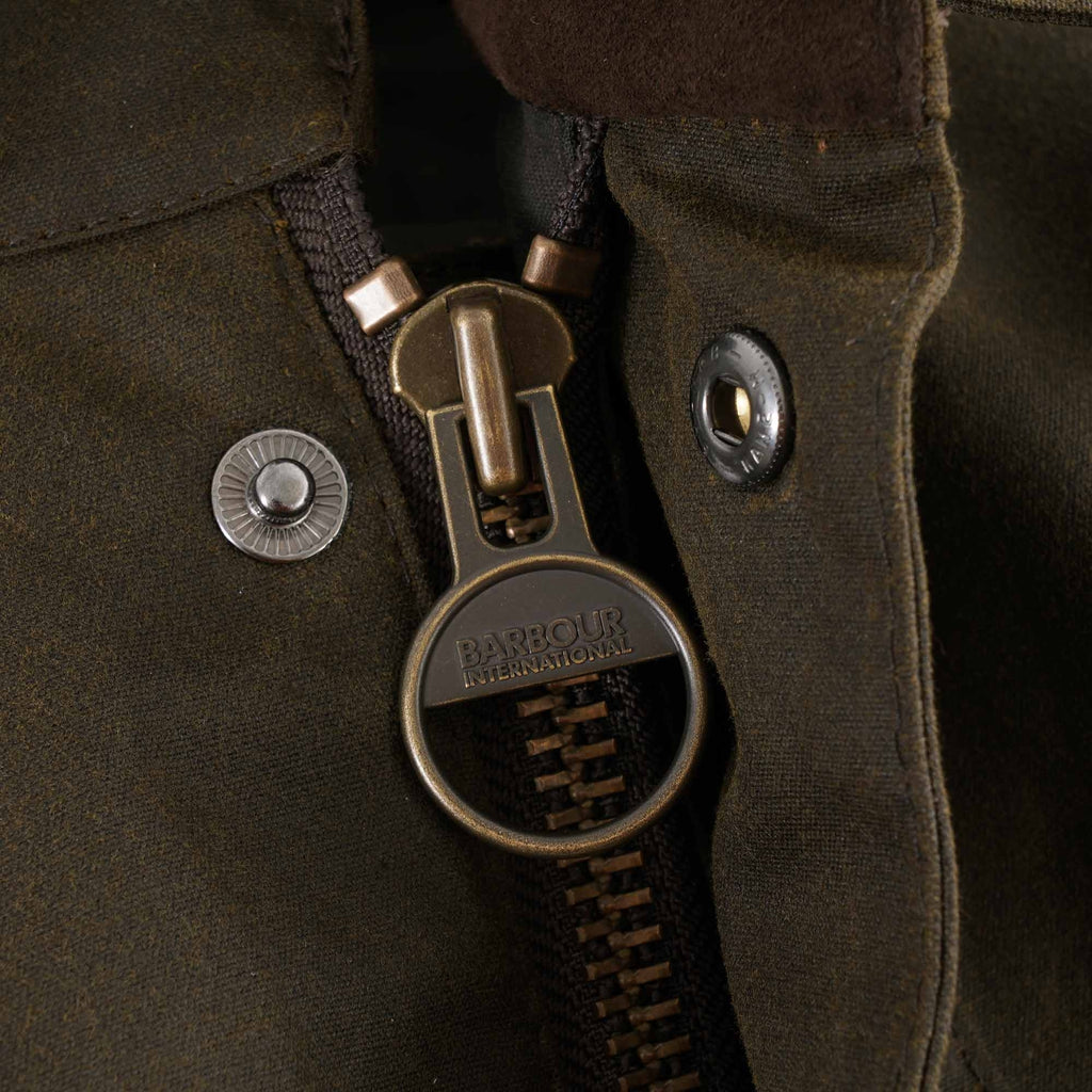 Barbour International Jack Wax Jacket - Olive
