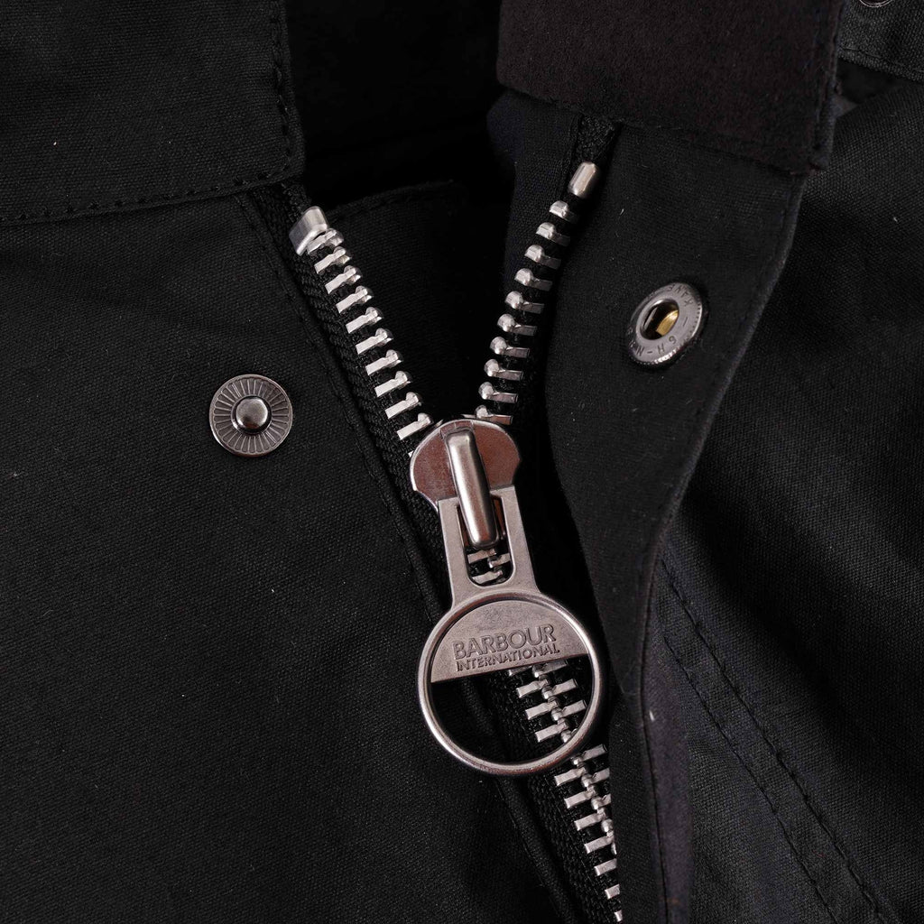 Barbour International Jack Wax Jacket - Black