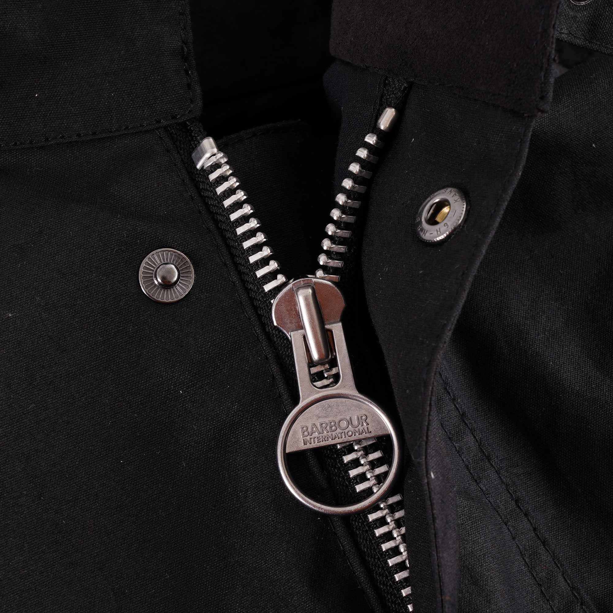 Barbour International Jack Wax Jacket - Black