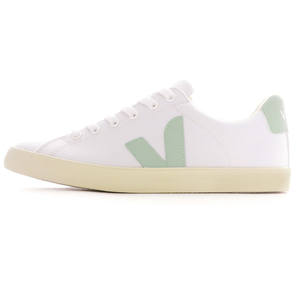 Veja Womens Esplar SE Canvas - White/Matcha Green