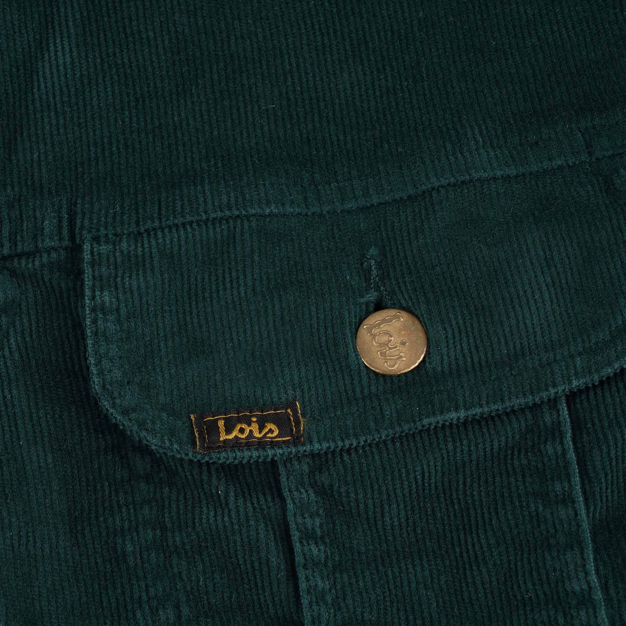 Lois Jeans Tejana Thin Cord Jacket - Bottle Green