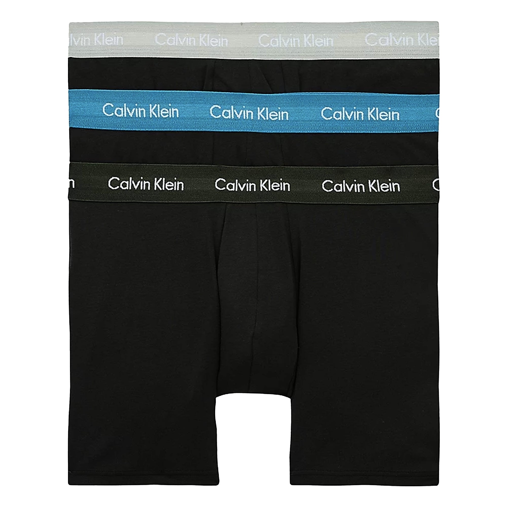 Calvin Klein 3 Pack Boxer Briefs - Grey Element/ Grey/ Tapestry Teal
