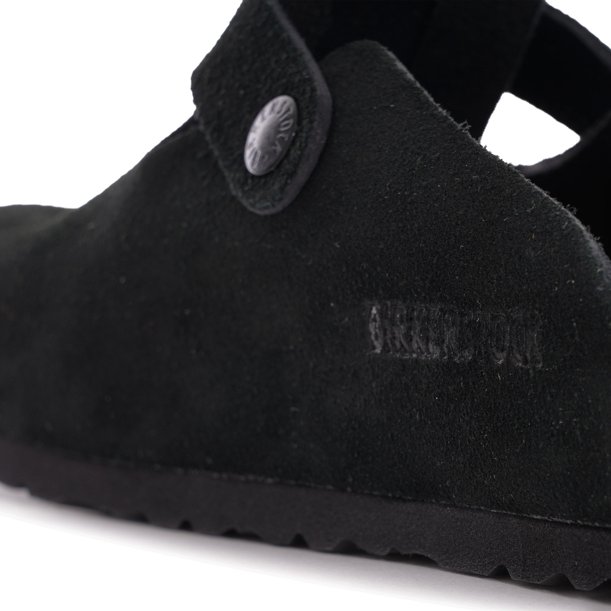 Birkenstock Boston BS Soft Footbed Suede Leather - Black