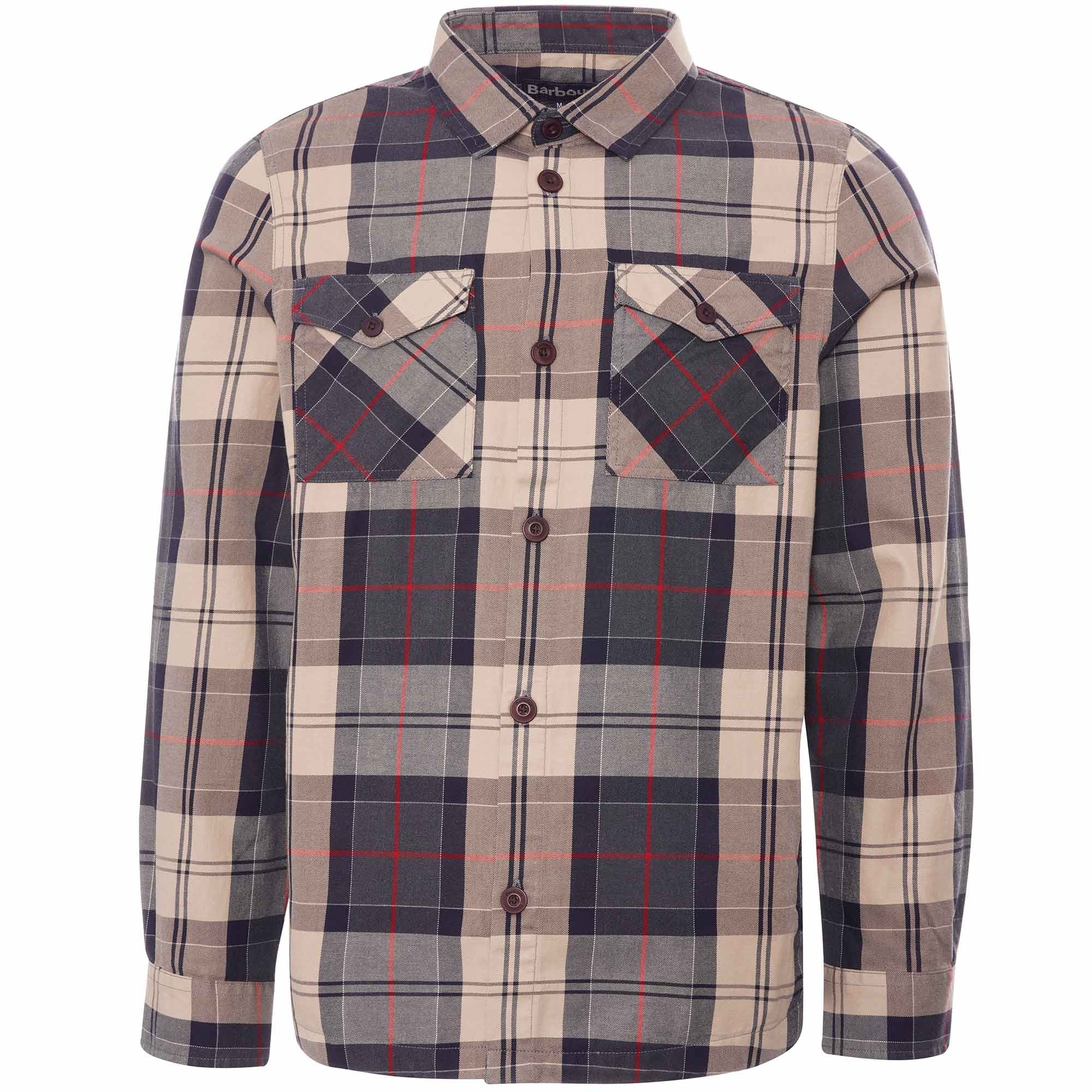 Barbour Canwell Over Shirt - Stone Tartan
