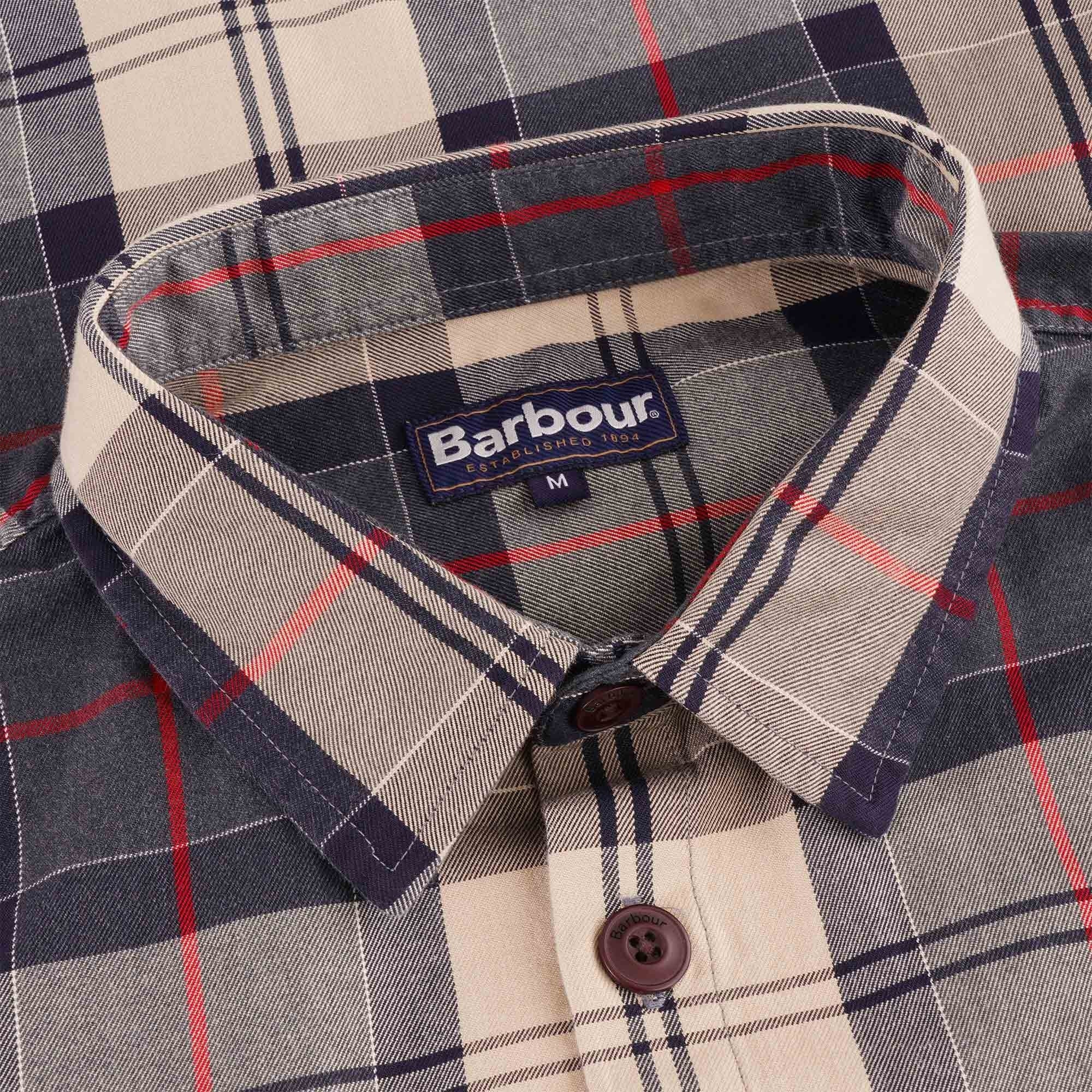 Barbour Canwell Over Shirt - Stone Tartan