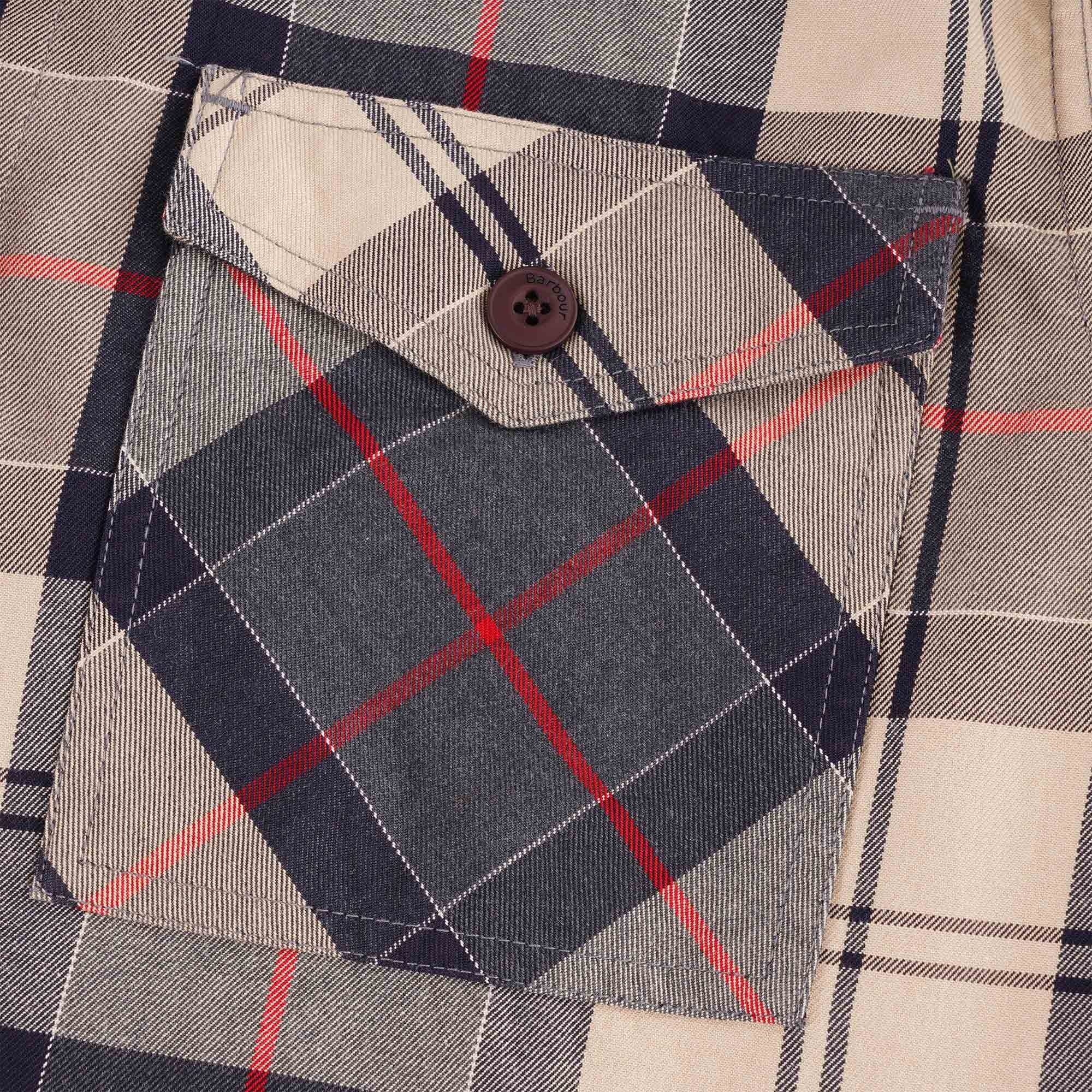 Barbour Canwell Over Shirt - Stone Tartan