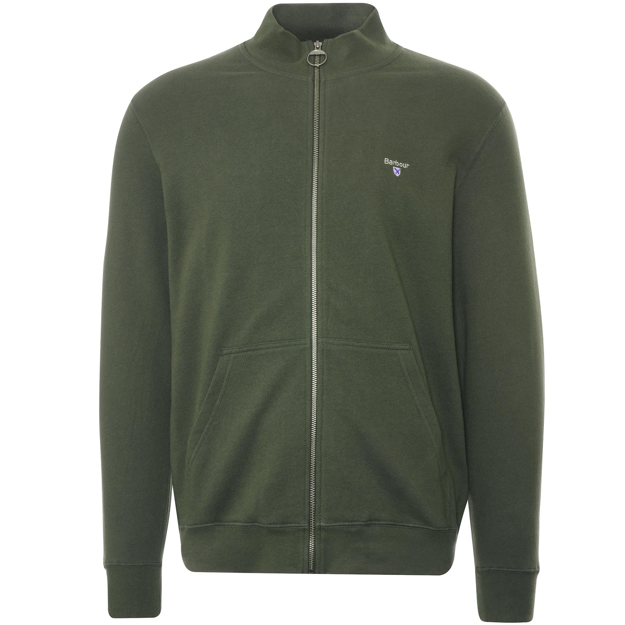 Barbour Cooklaw Zip Thru - Dark Olive