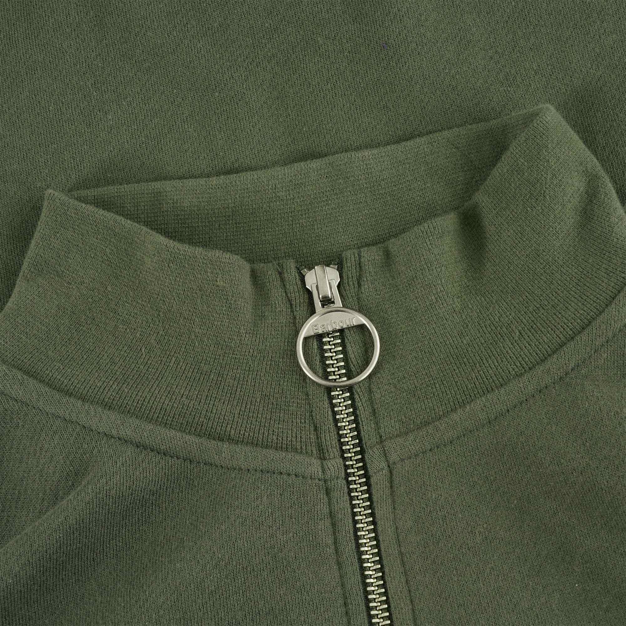 Barbour Cooklaw Zip Thru - Dark Olive