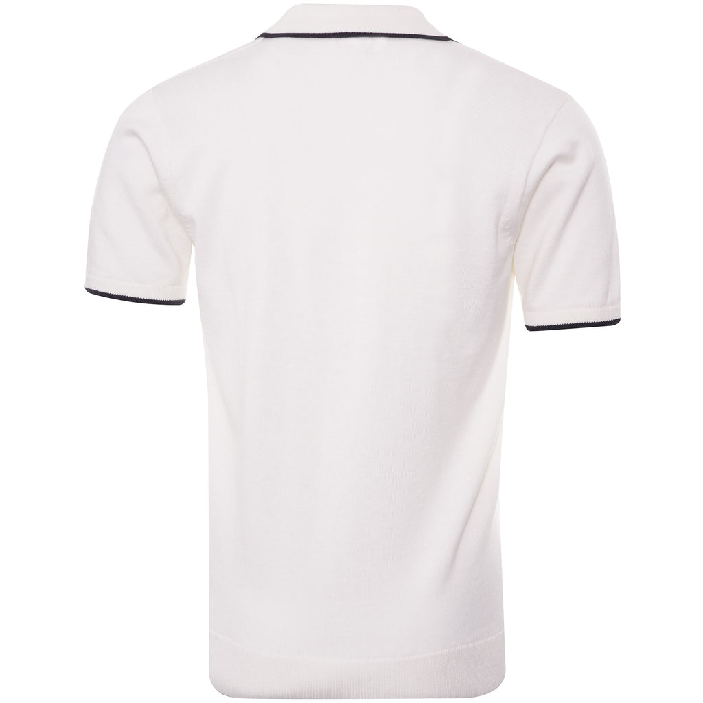 Gabicci Vintage Lineker Polo Shirt - White