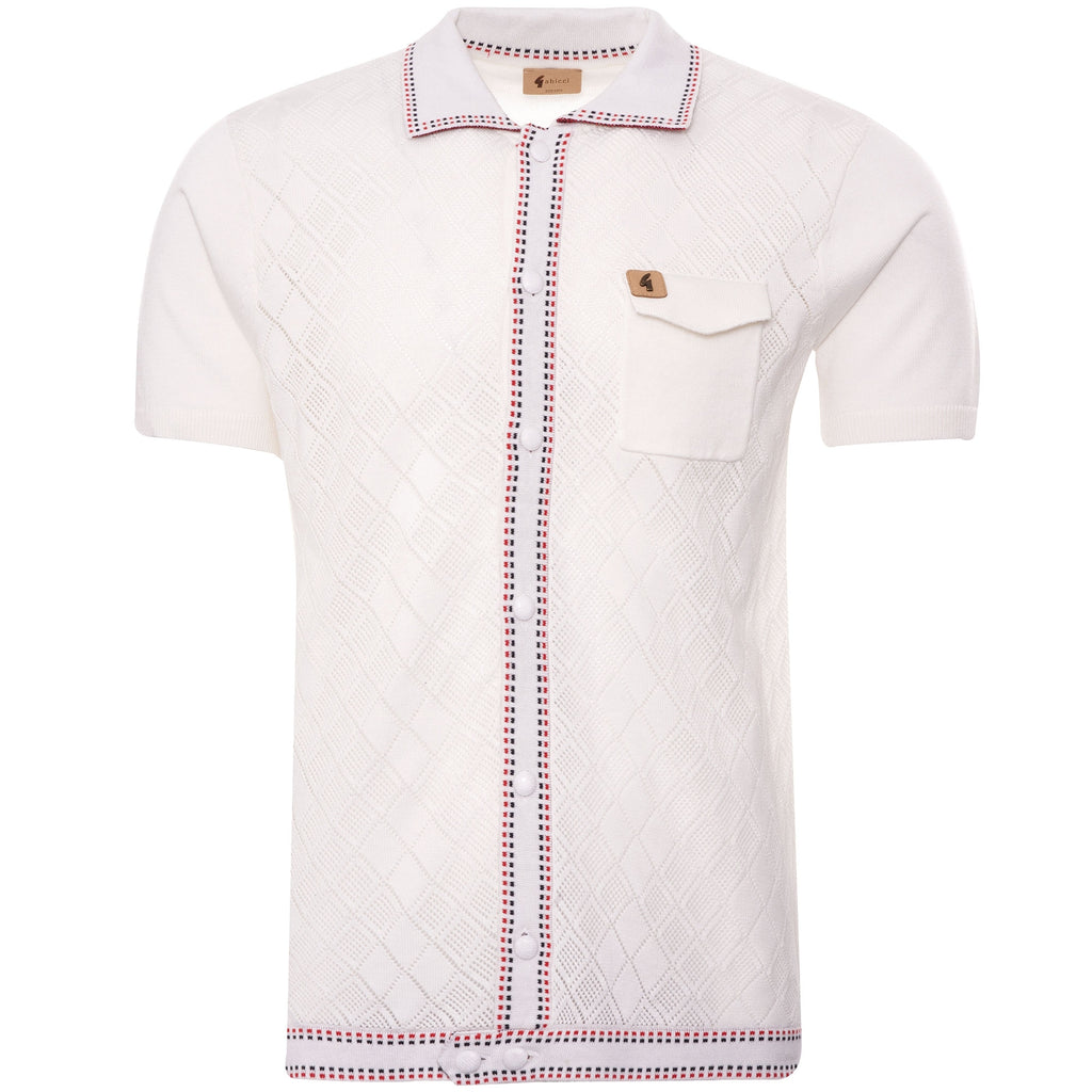Gabicci Vintage Douglas Polo Shirt - White
