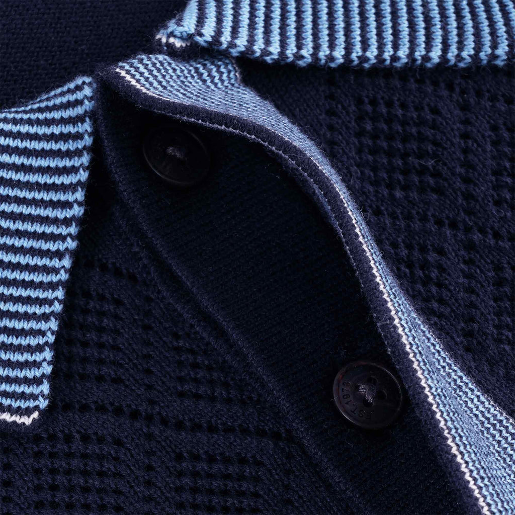 Gabicci Vintage Dafoe Polo Shirt - Navy