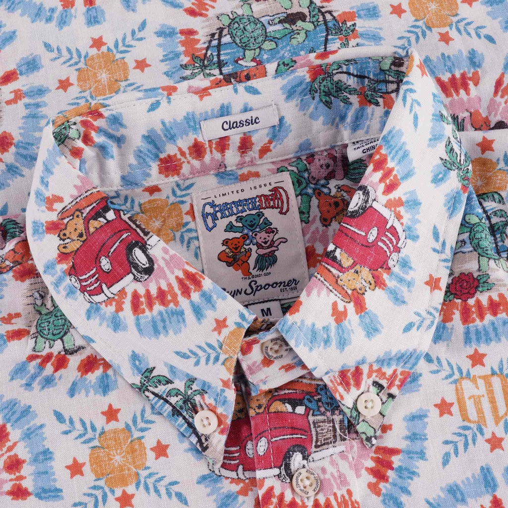 Reyn Spooner Grateful Dead Terrapins And Bears Shirt - Natural