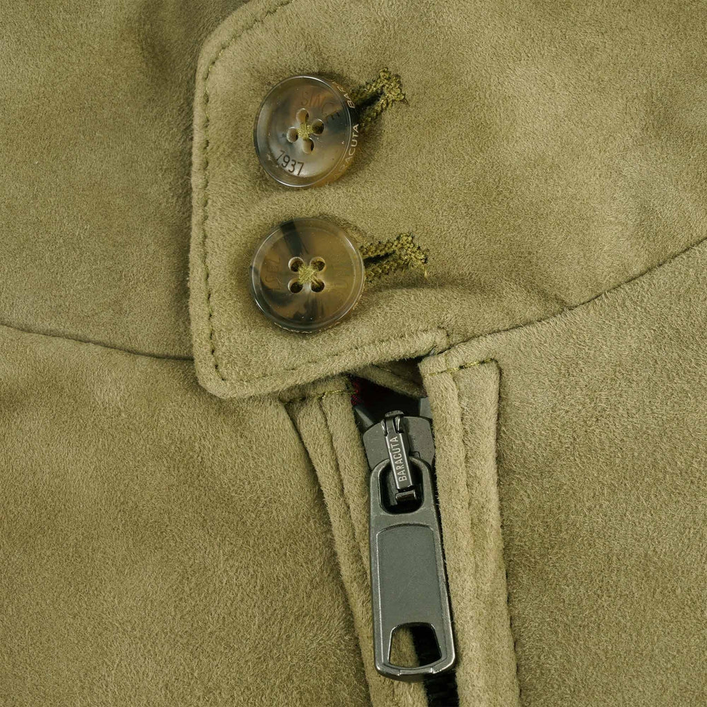 Baracuta G9 Suede Jacket - Army