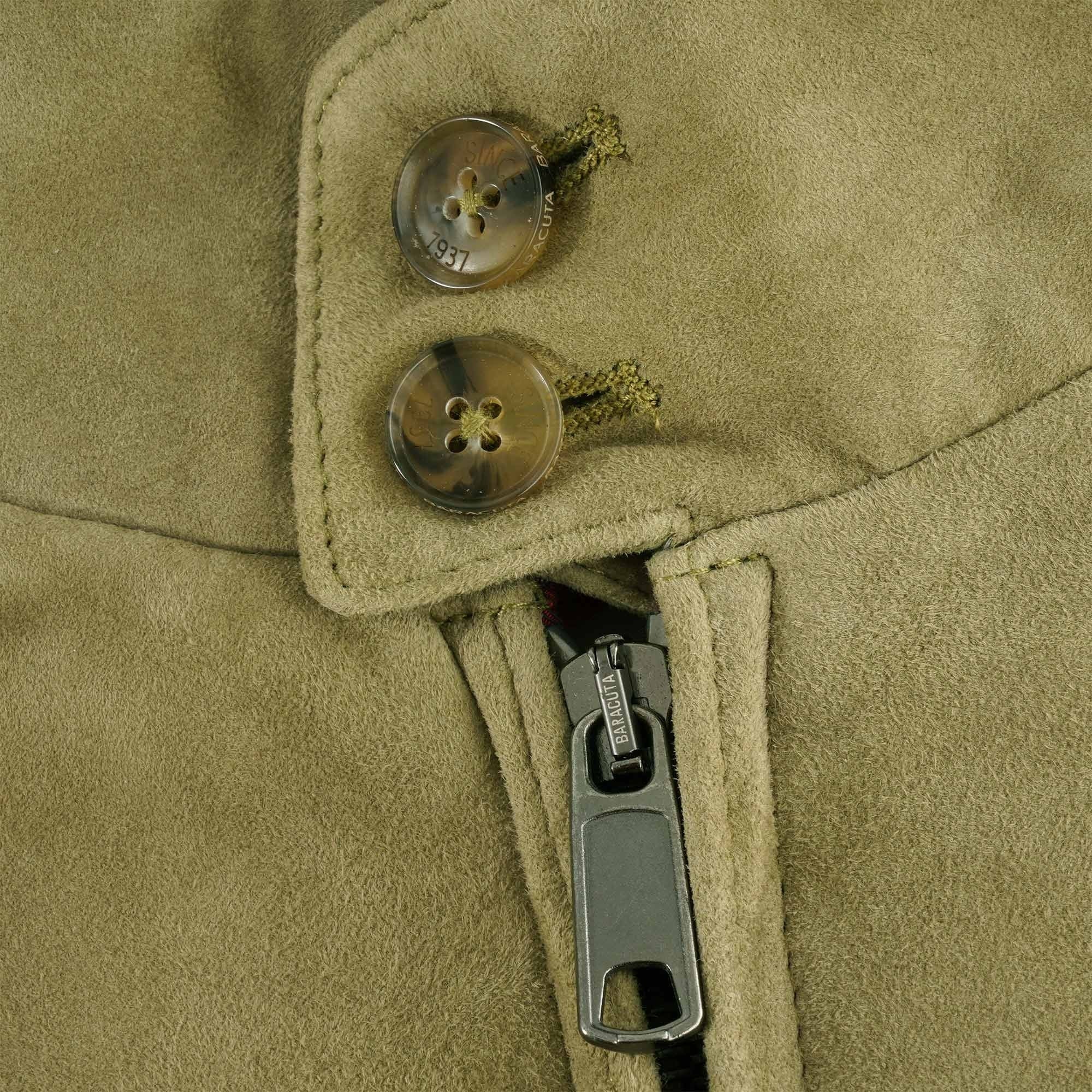 Baracuta G9 Suede Jacket - Army