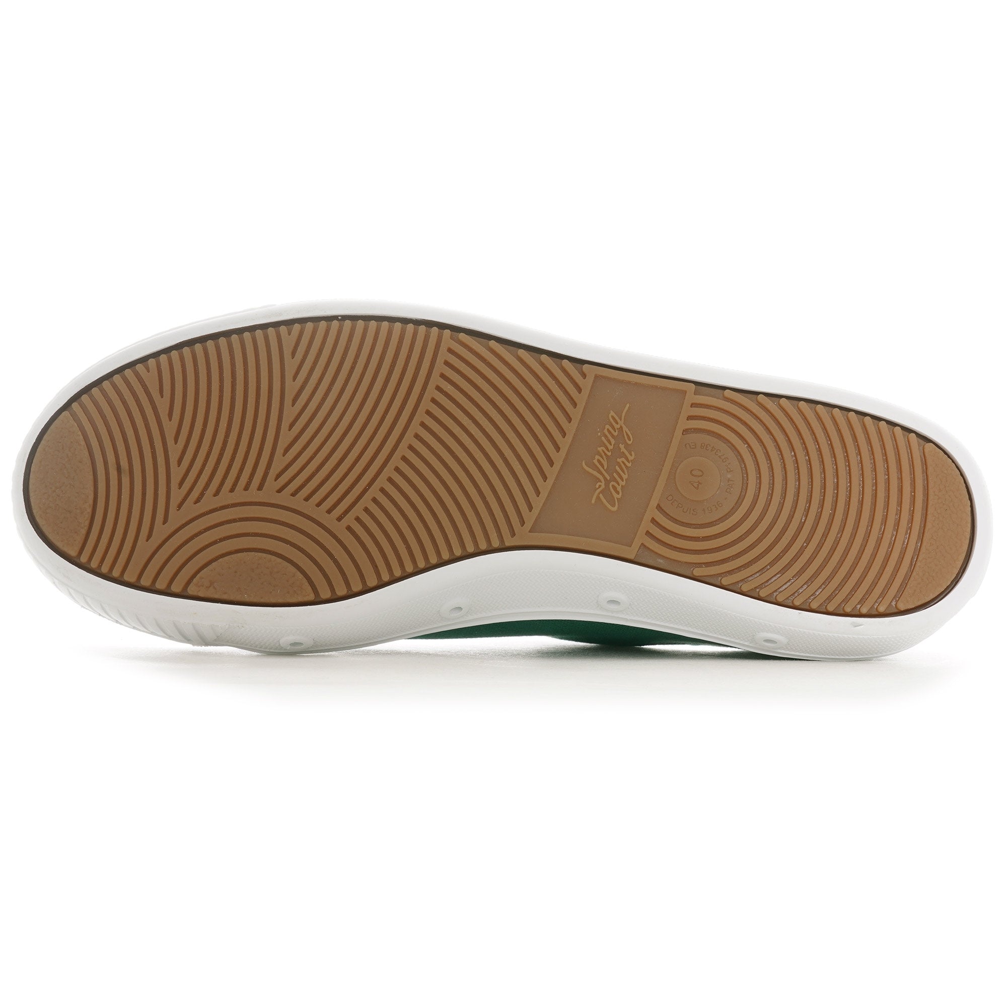 Spring Court G2 Organic Canvas Shoe - Pine Green