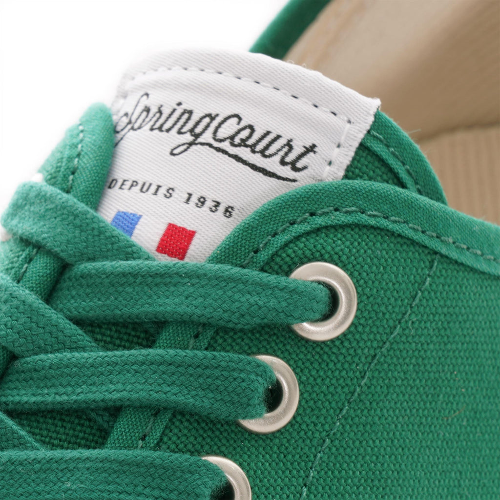 Spring Court G2 Organic Canvas Shoe - Pine Green