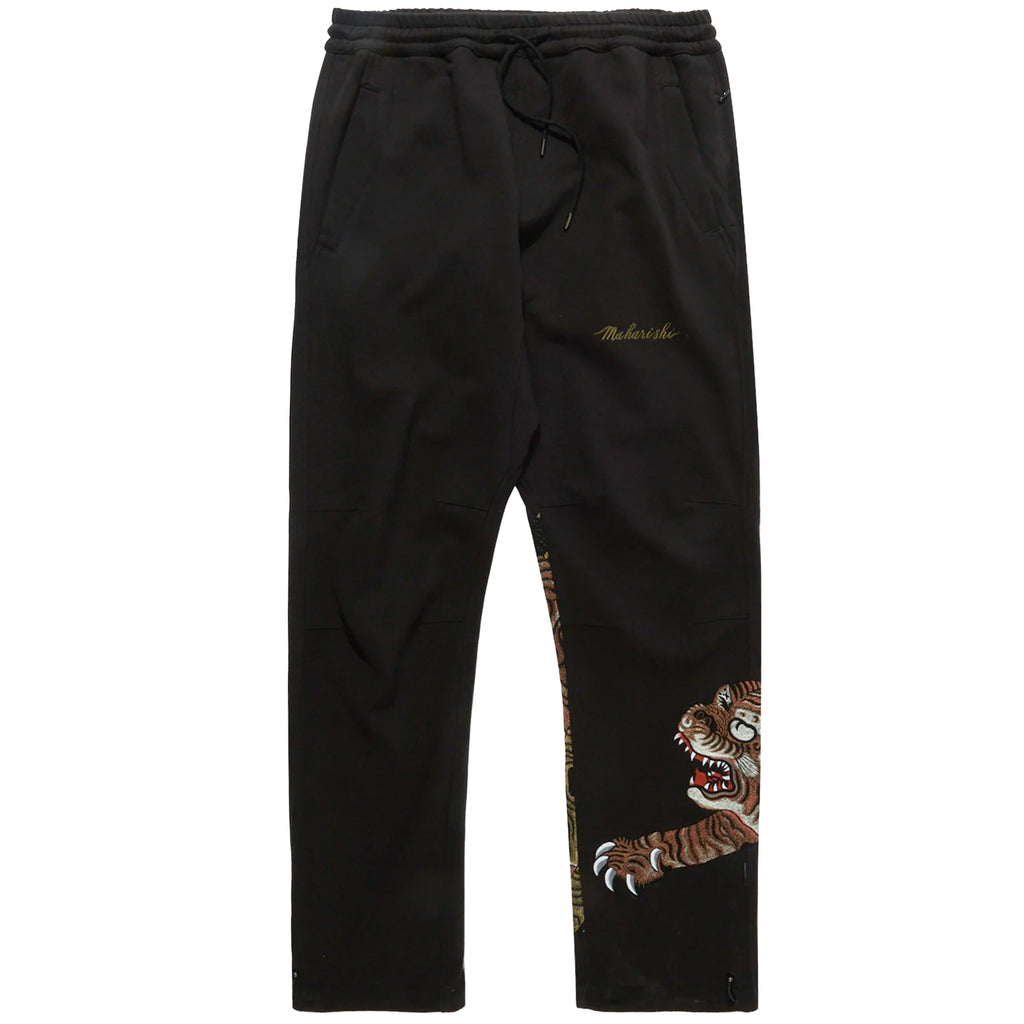 Maharishi Dragon & Tiger Embroidered Sweatpants - Black