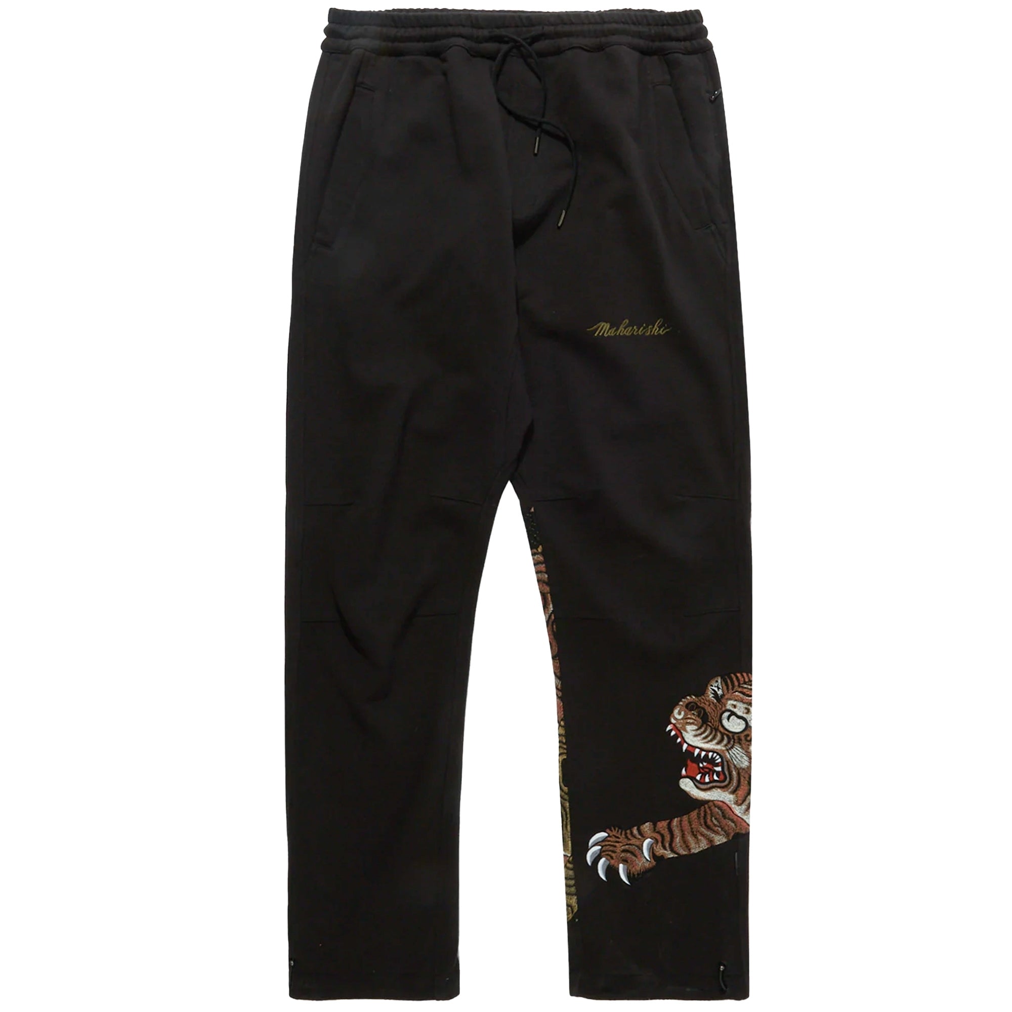 Maharishi Dragon & Tiger Embroidered Sweatpants - Black