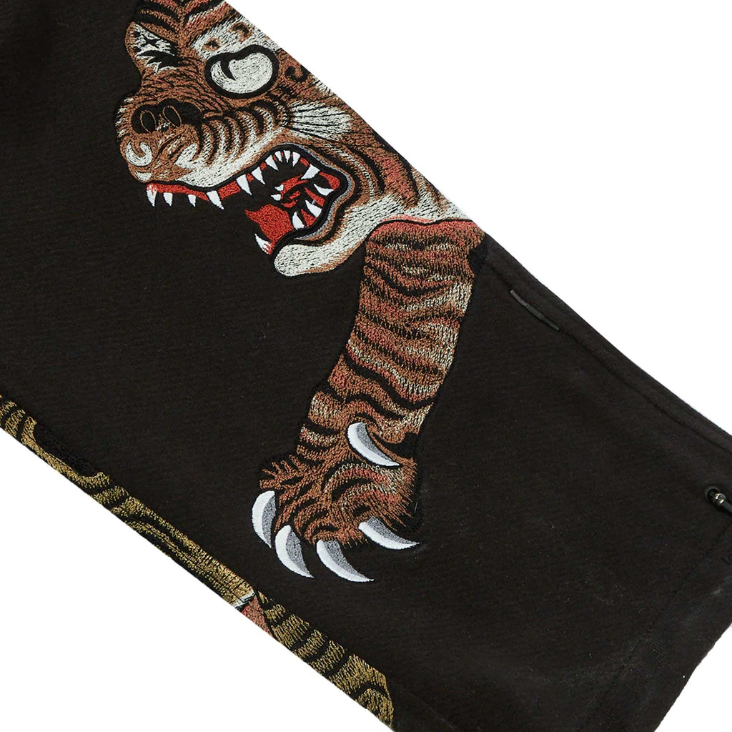 Maharishi Dragon & Tiger Embroidered Sweatpants - Black