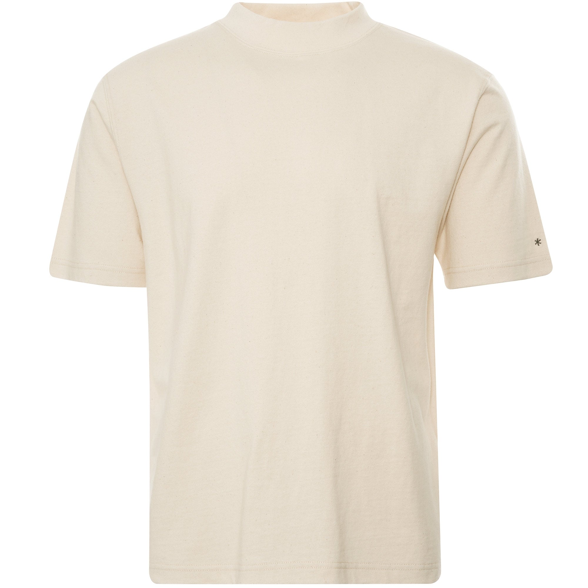Snow Peak Recycled Cotton Heavy Mockneck T-Shirt - Ecru