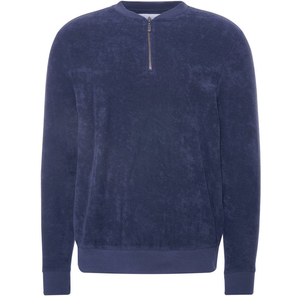 Barbour Yates Half Zip Sweatshirt - Navy