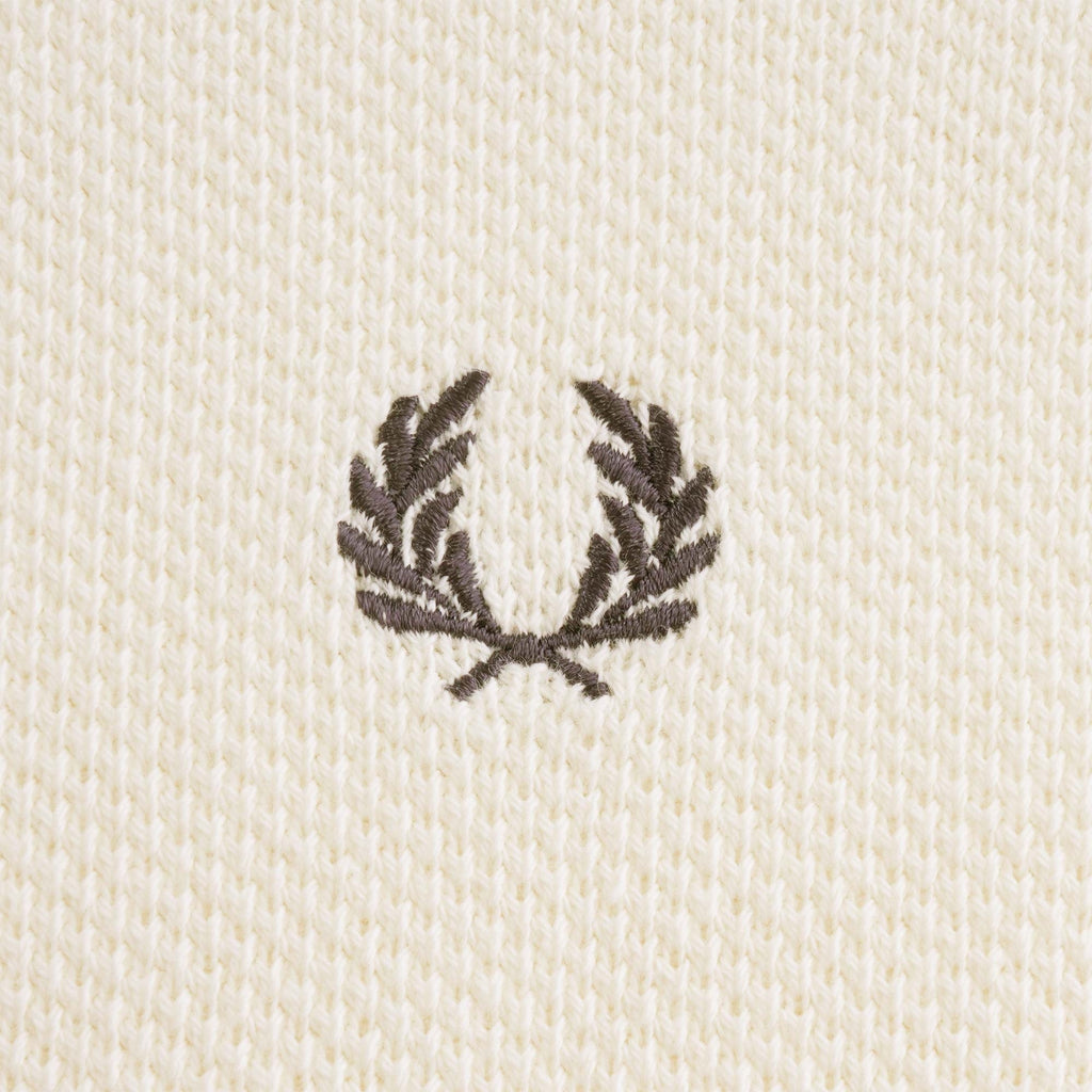 Fred Perry Reissues Mesh-Texture Piqu T-Shirt - Ecru