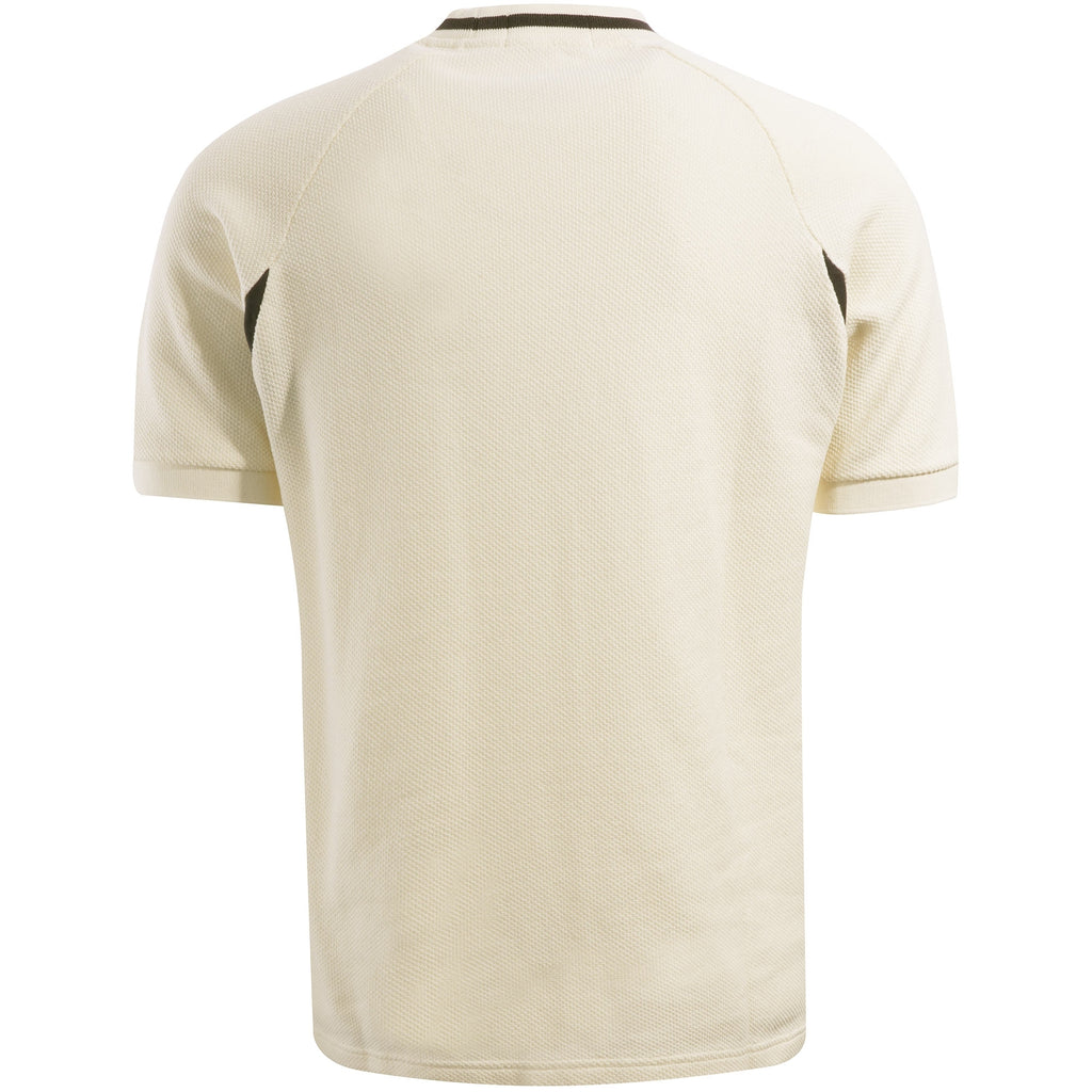 Fred Perry Reissues Mesh-Texture Piqu T-Shirt - Ecru