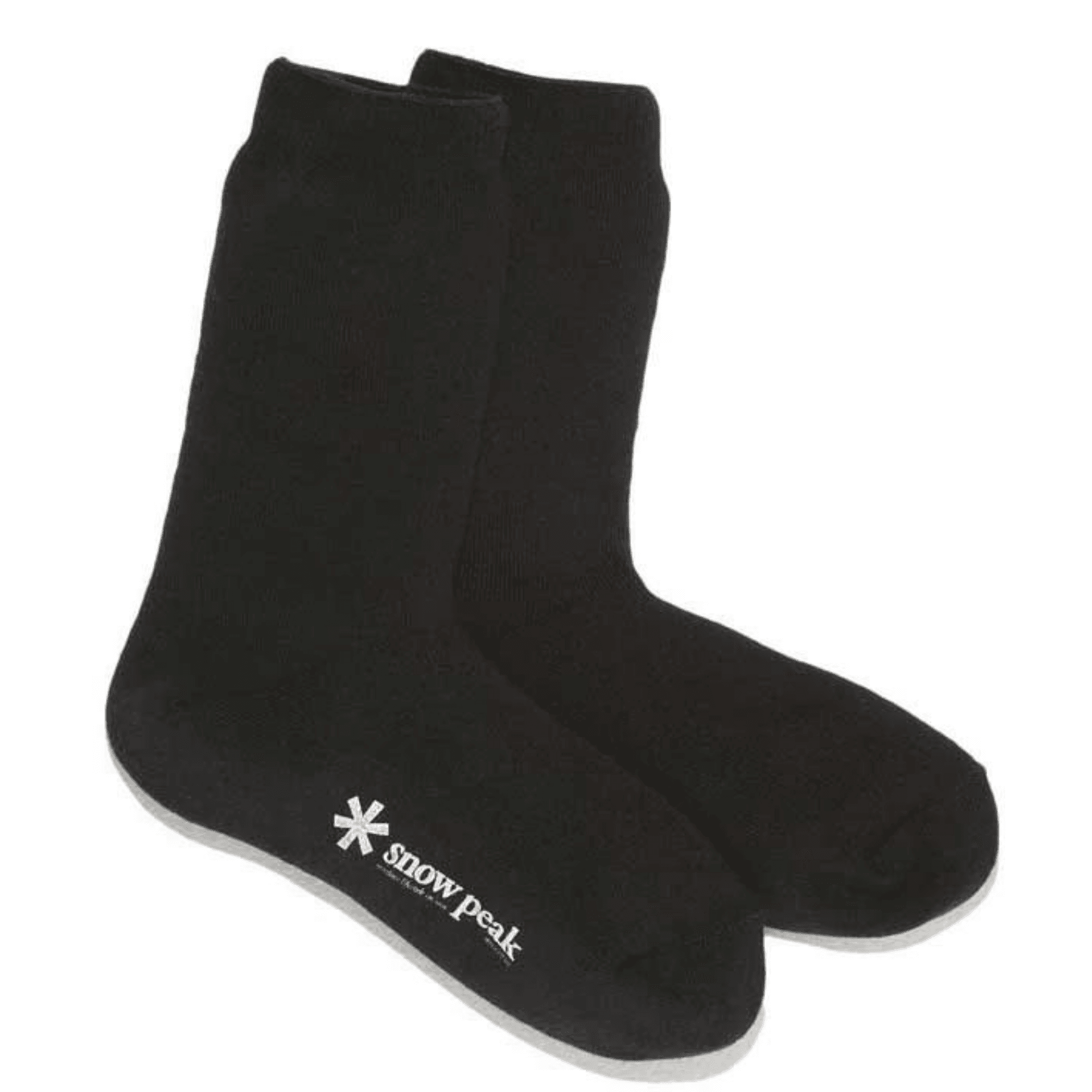 Snow Peak Full Pile Socks Long - Black