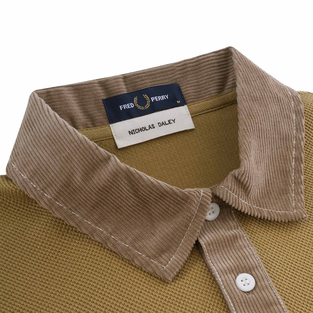 Fred Perry X Nicholas Daley Two Pocket Polo Shirt - Antique Bronze
