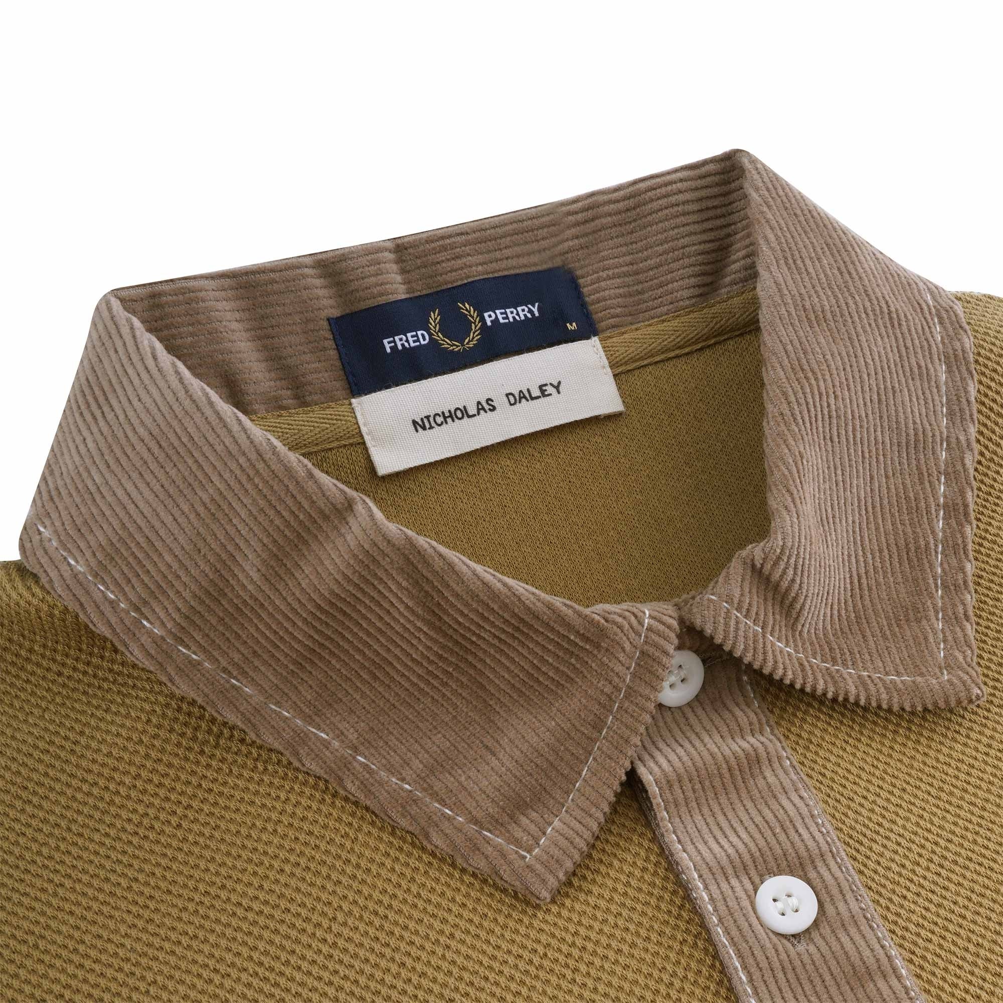 Fred Perry X Nicholas Daley Two Pocket Polo Shirt - Antique Bronze
