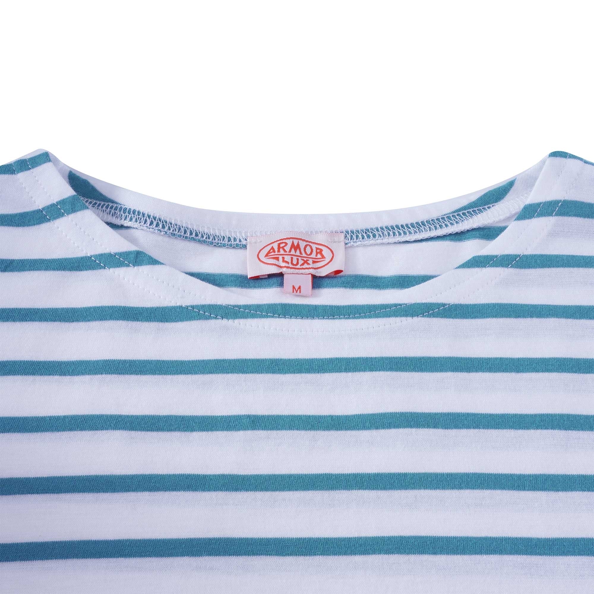 Armor Lux Sailor T-Shirt - Milk/Lagoon Arm