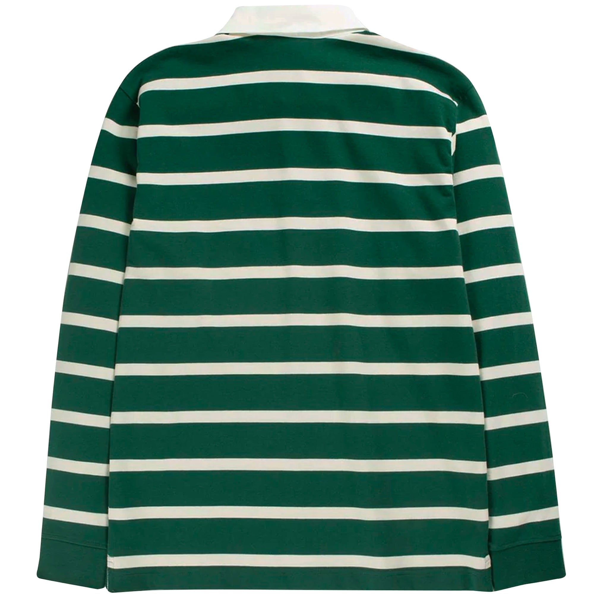 Norse Projects Ruben Bold Stripe Polo Shirt - Deep Sea Green