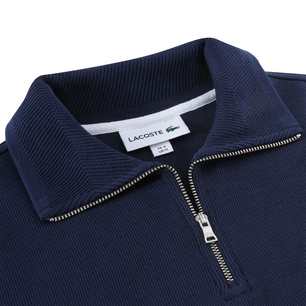 Lacoste 1/4 Zip Sweatshirt - Blue Marine