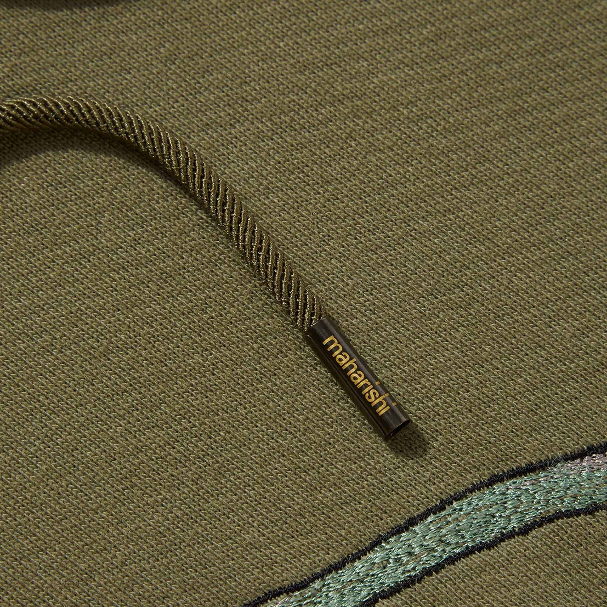 Maharishi Dragon & Tigers Hooded Sweat - Olive
