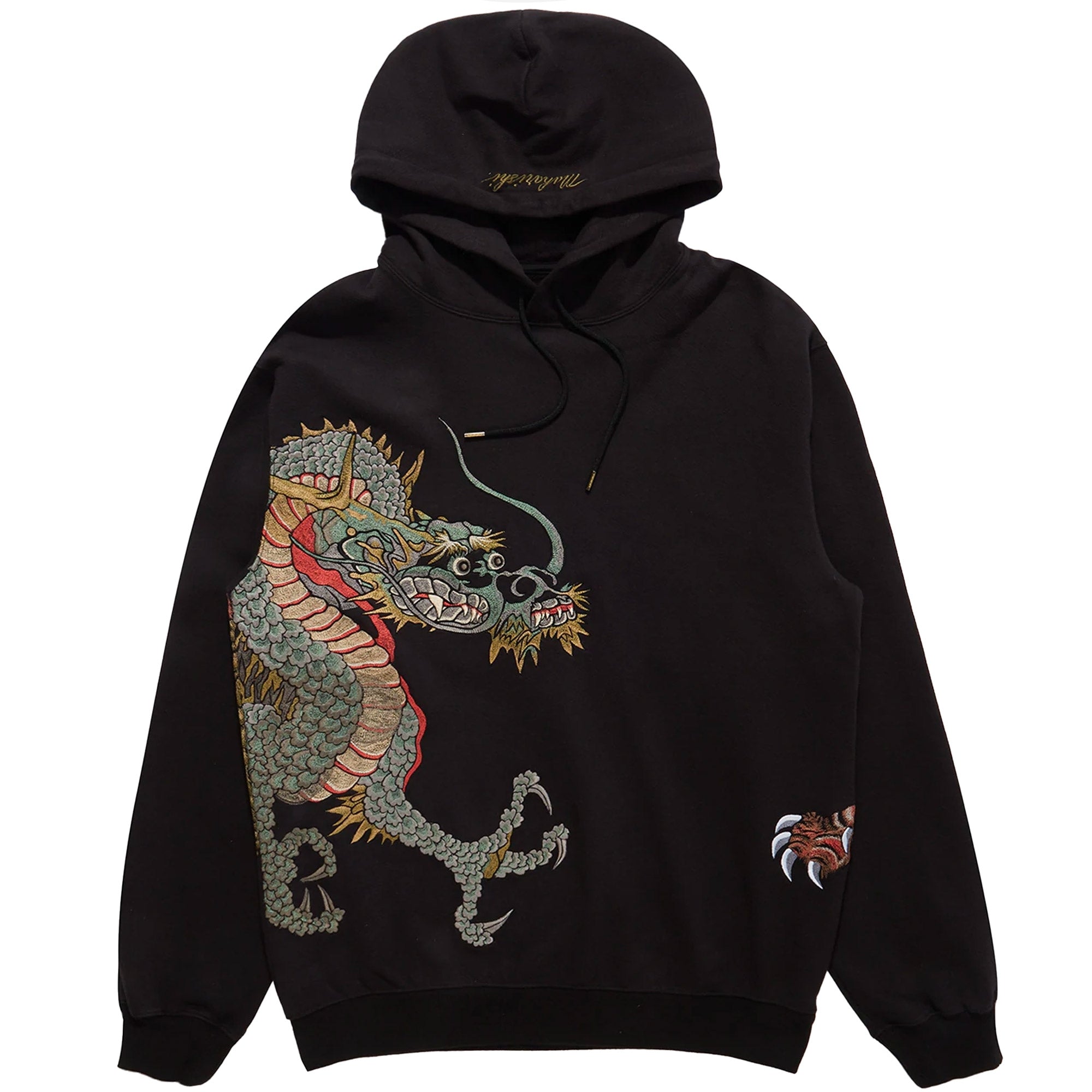 Maharishi Dragon & Tigers Hooded Sweat - Black