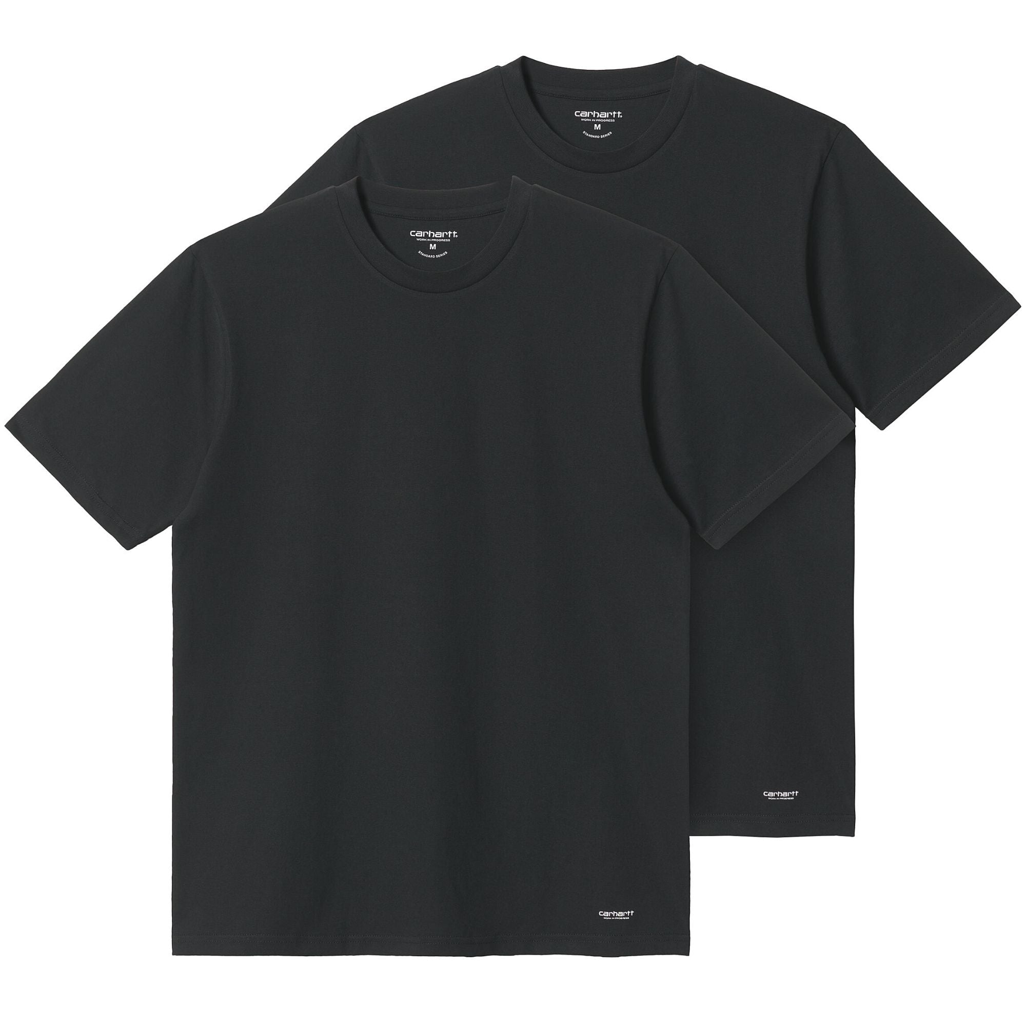 2 Pack Standard Crew Neck T-shirt - Black