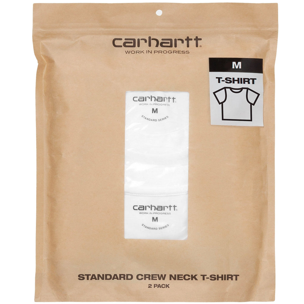 Carhartt WIP 2 Pack Standard Crew Neck T-shirt - White